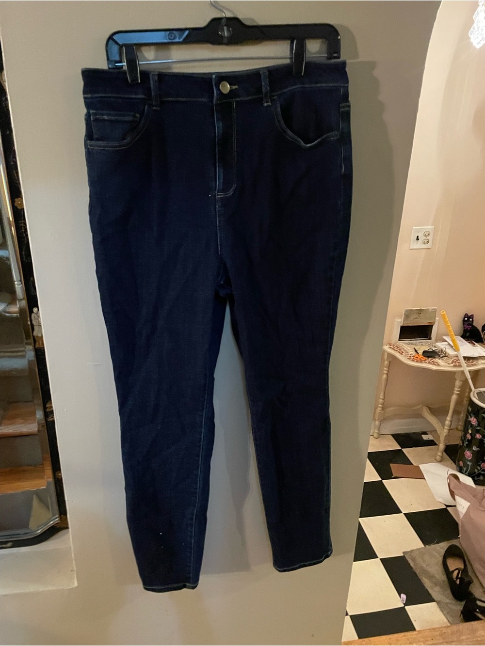Logo by Lori Goldstein Dark Blue denim Skinny Jeans
